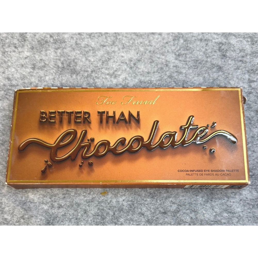 Too Faced Better Than Chocolate Cocoa Infused Eye Shadow Palette 18 Shades New
